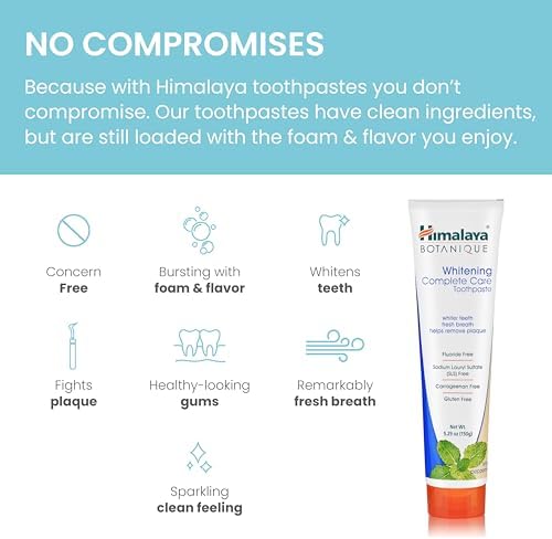 Botanique whitening simplesmente hortelã-pimenta |previne germes e melhora a saúde bucal e dentária |fortalece os dentes| totalmente natural, sem flúor e sls | 100% vegetariano e vegano - 150g
