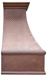 SINDA 36 in Custom Copper Range Hood Wall