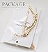 Jovono Boho Pearl Headchain Gold Bridal Wedding Headpiece Rhinestone Hair Chain Festival Costume Prom Hair Accessories for women and girls (Set E)