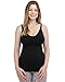 Kindred Bravely Simply Sublime Maternity & Nursing Tank with Built-in Bra (Black, X-Large)