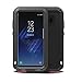 Feitenn Samsung Galaxy S8 Plus case, Extreme Hybrid Armor Alloy Aluminum Metal Bumper Soft Rubber Military Heavy Duty Shockproof Hard Case for Samsung Galaxy S8 Plus Screen Protector Gift (Black)