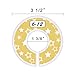 Blulu Colorful Baby Boy Girl Closet Dividers Clothing Rack Size Dividers Round, Stars Design, Set of 6