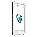 Waterproof Case for iPhone 7 Plus, iThrough Underwater Case for 7 Plus/5.5 Inch, Dustproof, Snow Proof, Shockproof, Heavy Duty Protective Slim Carrying Case Cover Protector for iPhone 7 Plus (White)