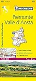 Michelin Map Italy: Piemonte, Valle D'Aosta 351 (Maps/Local (Michelin)) (Italian Edition) by 