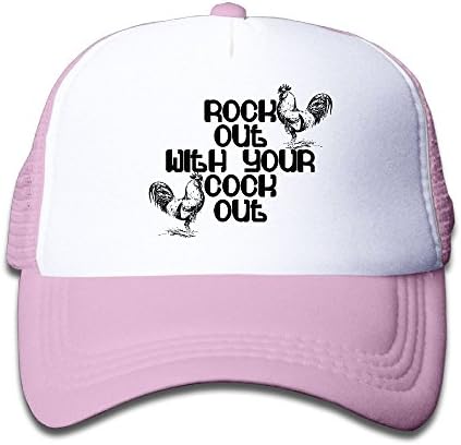 Gdgd1 Caps Cock Fight Funny Baby Boys Girls Cool Adjustable Flat Hat Mesh Baseball Caps