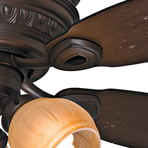 Casablanca Fan 54 inch Low Profile Brushed Cocoa Indoor Ceiling Fan w/Light Kit (Certified Refurbished) (Brushed Cocoa)