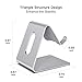 Aodh Phone Stand, Z1 Cell Phone Stand Holder, Cradle, Desktop Dock Accessories Compatible with iPhone XR XS X 8 7 6s 6 and Plus, 5s 5, Samsung, LG, and All Smartphones (Silver)