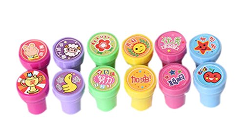 24Pcs Lovely Personalized Ink Stamper Cuttest Stamp Pads Nice Stamper
