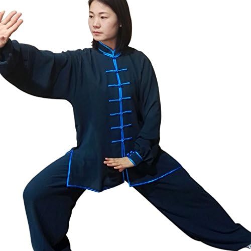 Women's Traditional Tai Chi Uniform Kung Fu Clothes Can Be Customized Maroon Peacock Blue and Pink