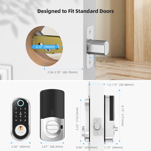 Smart Door Lock Keyless Deadbolt Smart Locks for Front Door