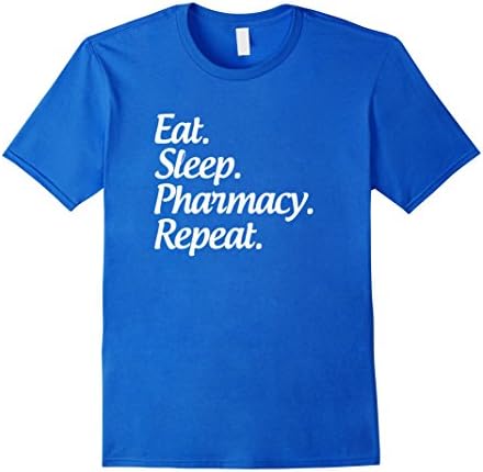 Men's Eat Sleep Pharmacy Repeat Funny Pharmacist Gift 3XL Royal Blue