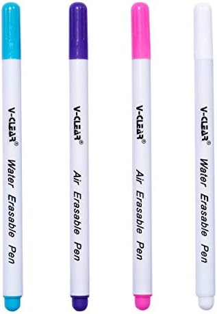 MXECO 4pcs/Set Chaco Ace Pens Water Soluble Quilting Pen Air Erasable Auto-Vanishing Clothing Marking Pen For Sewing Tools