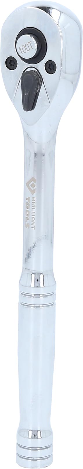 BRILLIANT TOOLS BT021995 3/8 Inch Reversible Ratchet with Metal Handle [Powered by KS Tools] 200 mm — image 1