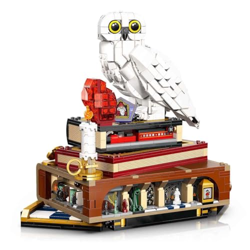 Harry Potter L’École des Sorciers – Édition Collector - Maquette DIY - Décoration Intérieure - Scènes Miniatures du Film - Figurine d'Hedwige - 3 Minifigurines - Idée Cadeau pour Fan Adulte 76466