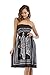 Zyyfly Strapless Dress Beach Dresses for Women Summer Casual Tube top Sun Dress Black