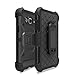 Haoos Galaxy J3 / Amp Prime/Express Prime/Sol / J3V Case, [Heave Duty Protection] Shockproof and Military Drop Tested, Portable [Belt-Clip] Rotate Army Case for Samsung J3 2016 (Black)