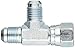 Eaton Aeroquip 203102-6-6S Swivel Nut Run Tee, JIC 37 Degree End Types, Carbon Steel, 3/8 JIC(f) x 3/8 JIC(m) End Size, 3/8