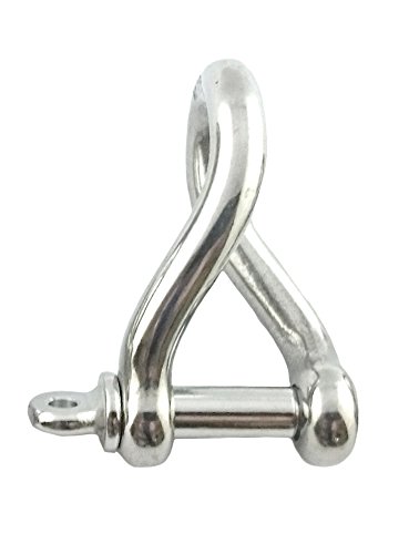 US Stainless Stainless Steel 316 Twist Shackle 5/16" (8mm) Marine Grade
