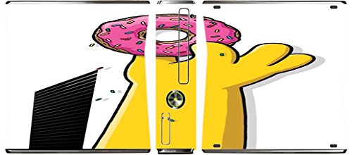 Famous Cartonn Popular Cartoon Hand with Pink Donut Xbox 360 Slim (2010) Vinyl Decal Sticker Skin