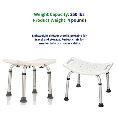 Bath Bench Shower Tub Bench Without Back (White) Pricepulse