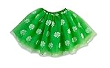 Rush Dance Ballerina St Patrick's Day Green & White Shamrock Clover Costume Tutu