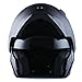 1Storm Motorcycle Street Bike Modular/Flip up Dual Visor/Sun Shield Full Face Helmet Matt Black