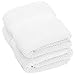 Amazon Brand – Pinzon Heavyweight Luxury Cotton Washcloths - Set of 2, 12 x 12 Inch, White