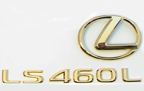 2013-2017 LEXUS LS460L 24K GOLD PLATED REAR EMBLEMS LOGOS ONLY