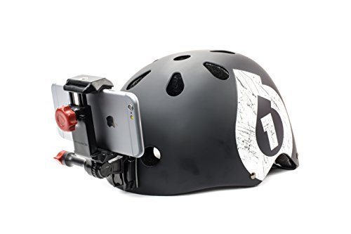 Skateboard Helmet Camera for All Smartphones. Adhesive Mount Compatible with All iPhone, Samsung Galaxy, & GoPro