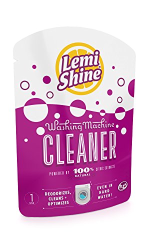 Lemi Shine Washing Machine Cleaner, 1.76 oz (1 pod) 100% Natural Citric Extracts, Eliminates Odor and Buildup