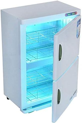 Ampersand Shops Commercial 2-Door Cabinet Towel Warmer and UV Sterilizer with Removable Tray CE Approved