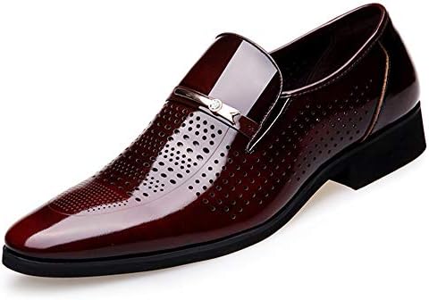 CHENGLing Mens Dress Shoes Breathable Wedding Shoes Formal Suit Shoes Man Leather Shoe