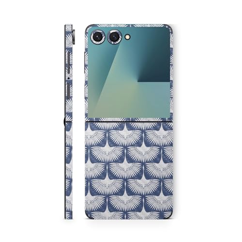 Carbon Fiber Phone Skin Compatible with Samsung Galaxy Z Flip 7 - Feather Duste…