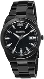 Bulova Men's 98B234 Classic Analog Display Japanese Quartz Black Watch
