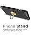 Aduro Cell Phone Ring Holder, 3 in 1 Universal Phone Ring Stand Car Holder, Finger Grip Phone Holder for iPhone, Samsung Phone and Smartphones (Gold)