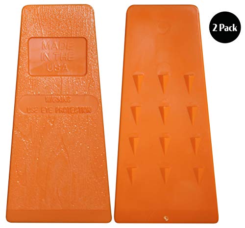 Timber Savage 5.5 Inch Barbed Felling Wedge Chain Saw Logging Supplies Set of 2