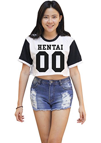Me Women's Hentai Crop T-shirt (Small)
