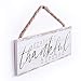 P. Graham Dunn Grateful Thankful Blessed Whitewash 10 x 3.5 Inch Pine Wood Slat Hanging Wall Sign