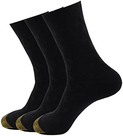 Men's Bamboo fiber Comfort Cotton Socks 3 pairs F812 (01 black)