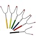 Telescoping Marhmallow Roasting Sticks – 6 Pack for Kid – Safe Hot Dog BBQ Fork for Fire Pit, Camping, Campfire, Bonfire & Outdoor Cookware