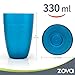 MR.SIGA zova Durable Plastic Cups, Beverage Tumblers 11.3 oz/330 ml, Set of 6 in 3 Assorted Colors