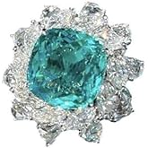 Viyuroyk 925 Silver Sky sapphire ring fashion Ladies ring Cubic Zircon oxide ring Wedding ring Women Jewelry Rings Statement