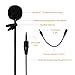 Lavalier Microphone HaoWorks HW55 3.5mm Comfortable Hands Free Clip-on Microphone for Smartphones Voice Amplifier Teaching YouTube and Video Recording