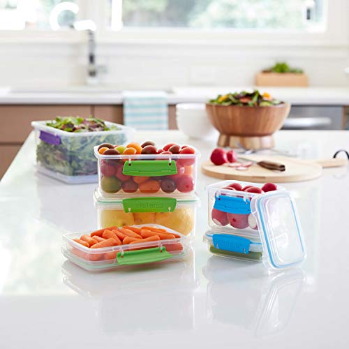 Sistema 20Piece Food Storage Containers with Lids and Salad Dressing