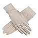Women's 100% Pure Mulberry Silk Gloves Liner Glove Inner Ski Bike Cycle Gloves
