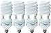 GE Lighting 78965 Energy Smart Spiral CFL 55-Watt (200-watt replacement) 3860-Lumen T5 Spiral Light Bulb with Medium Base, 4-Pack
