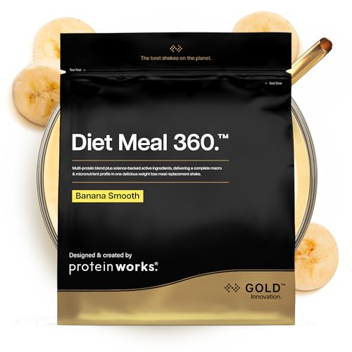 Protein Works | Diet Meal 360 - Gold, Banana Smooth, 28 Mahlzeiten, 2kg