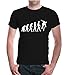 T-Shirt The Evolution of skate-L-black-white