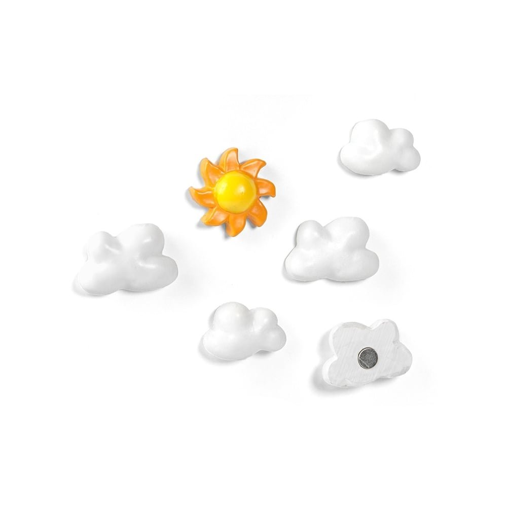 Trendform® Assorted Popular Shape Office Magnets - Sky ( 1 set of 6 )