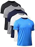 Neleus Men's Lightweight Running Workout Shirts Short Sleeve Athletic T-Shirt